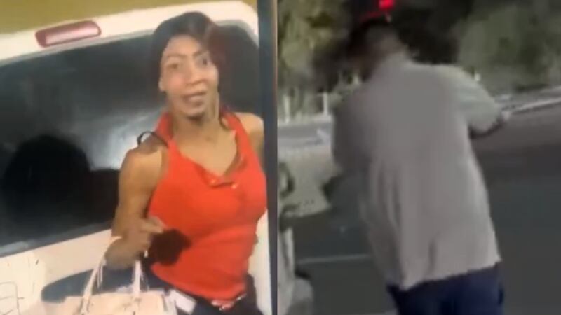 Police are looking to identify the two suspects pictured.