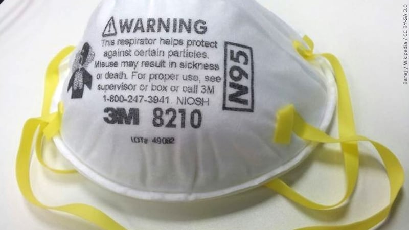 File photo of 3M N-95 mask.