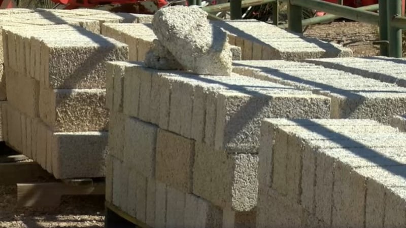 Bricks made out of hemp keep homes cooler.