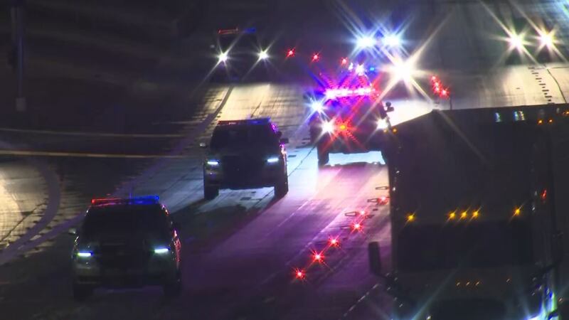 A man was killed after being hit by a semi and other vehicles on I-10 early Thursday.