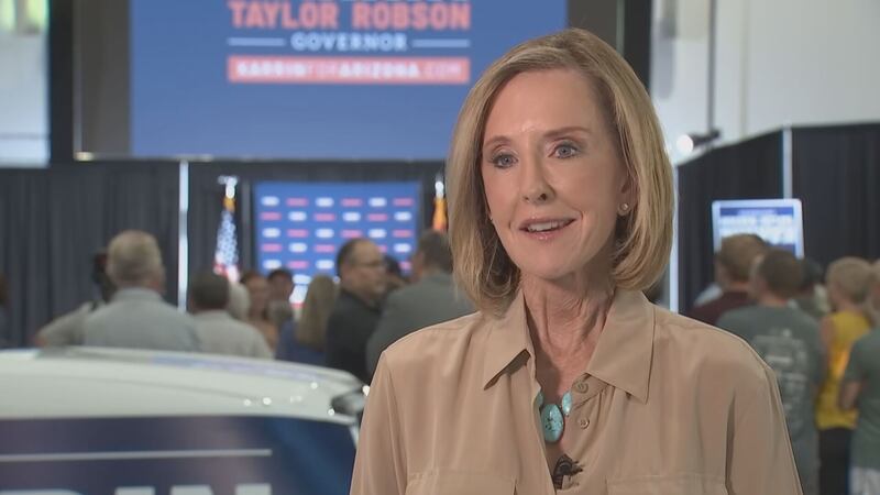 File photo of Karrin Taylor Robson taken when was running to become Arizona governor in 2022.