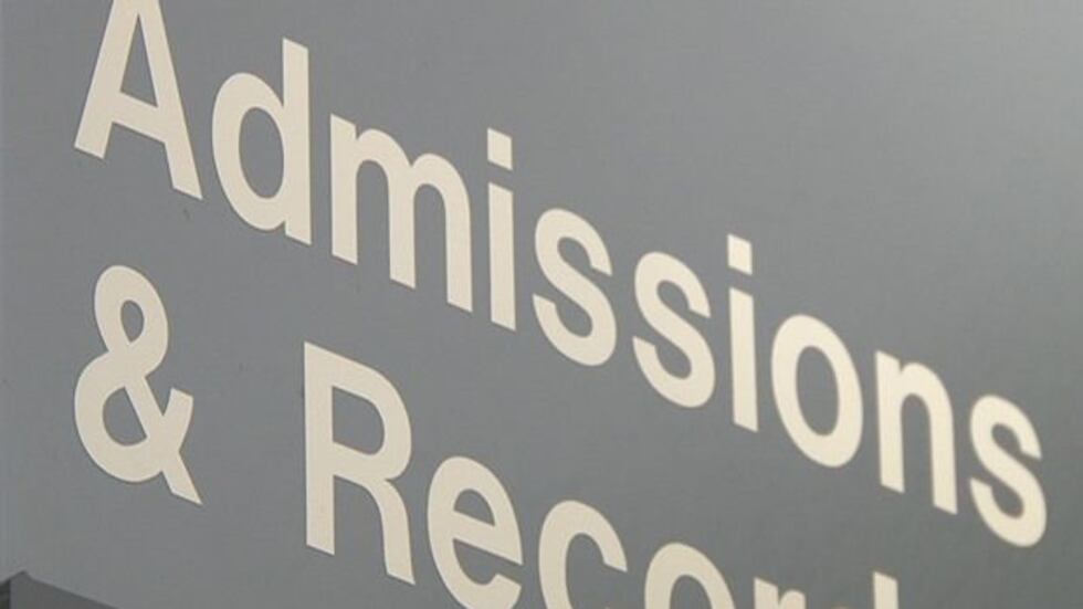 The office of Admissions and Records is a full house on weekends for the project.