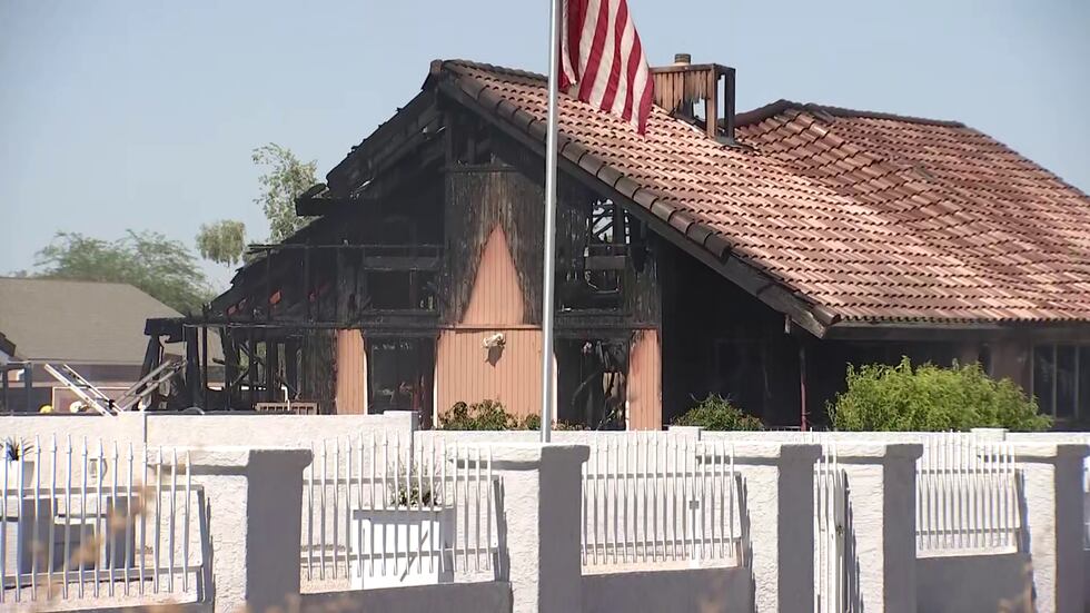 According to Rural Metro firefighters, the blaze broke out at a house around 9:30 a.m. near...