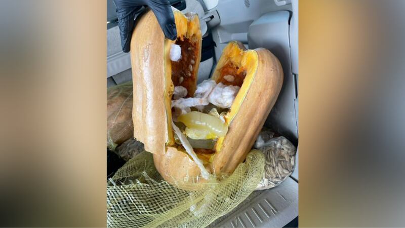 Officers with U.S. Customs and Border Protection say they seized nearly 44 pounds of liquid...