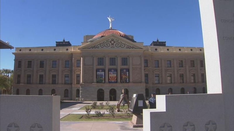 A file photo of the Arizona State Capitol building.