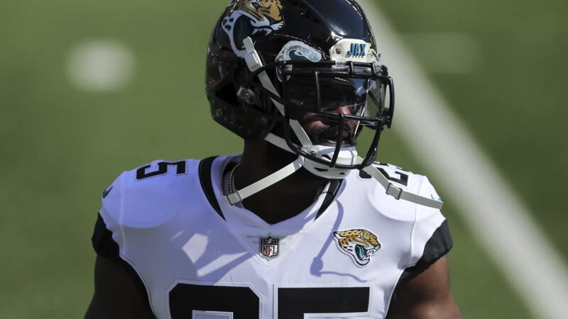 FILE - Jacksonville Jaguars cornerback D.J. Hayden (25) during an NFL football game against...