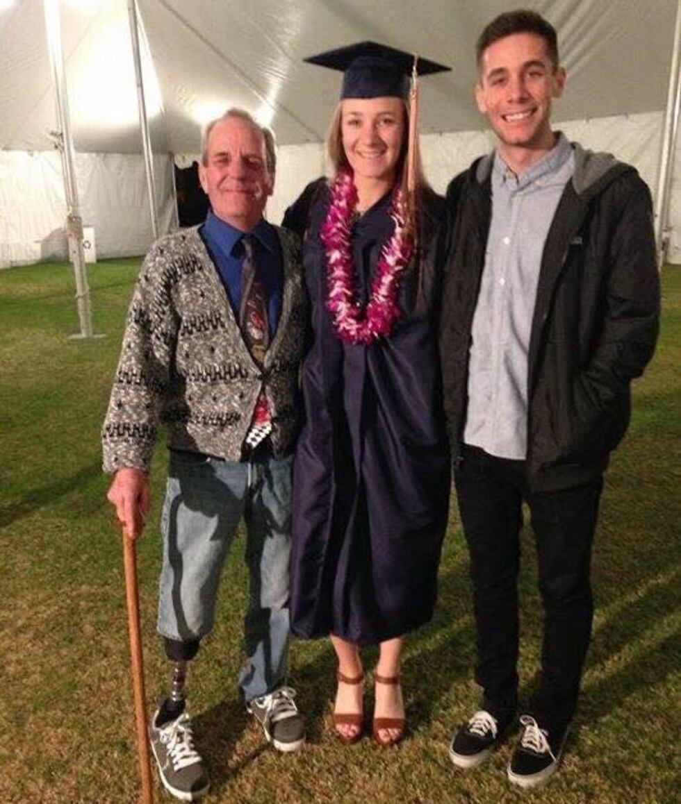 Elyse Brink and her father. (Source: Elyse Brink)