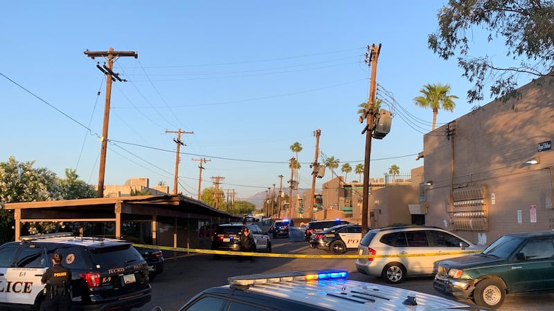 There was a heavy police presence at Royal Palms apartments on Thursday.