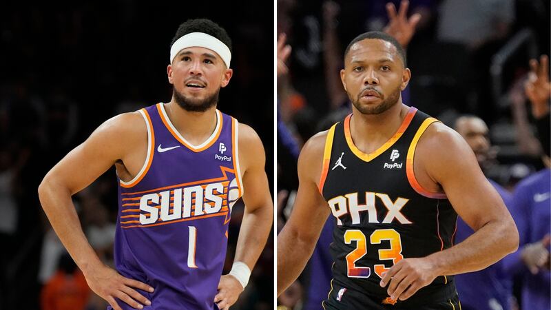 Devin Booker and Eric Gordon won't be playing in Sunday's game against the Oklahoma City...