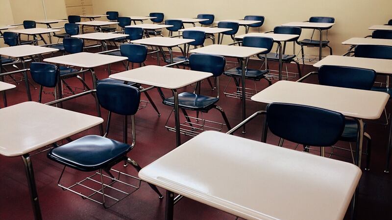 Empty school classroom.