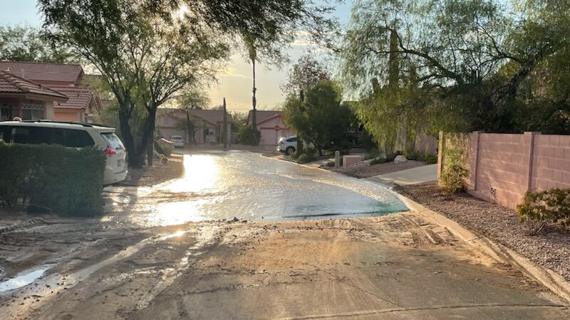 water main break