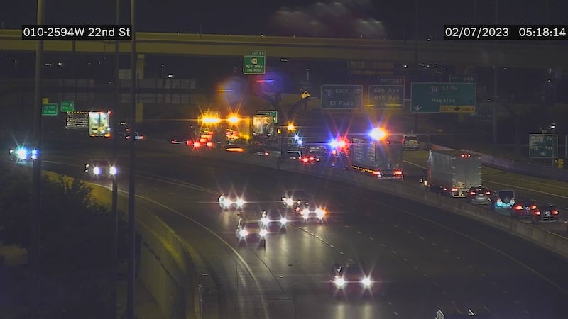 A driver died after rear-ending a tractor-trailer on eastbound I-10 at the I-19 junction...