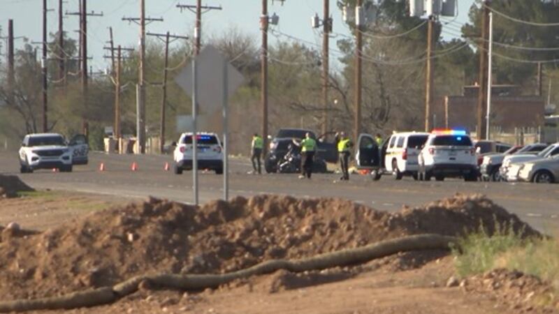 A motorcyclist suffered life-threatening injuries in a two-vehicle crash in Tucson early...