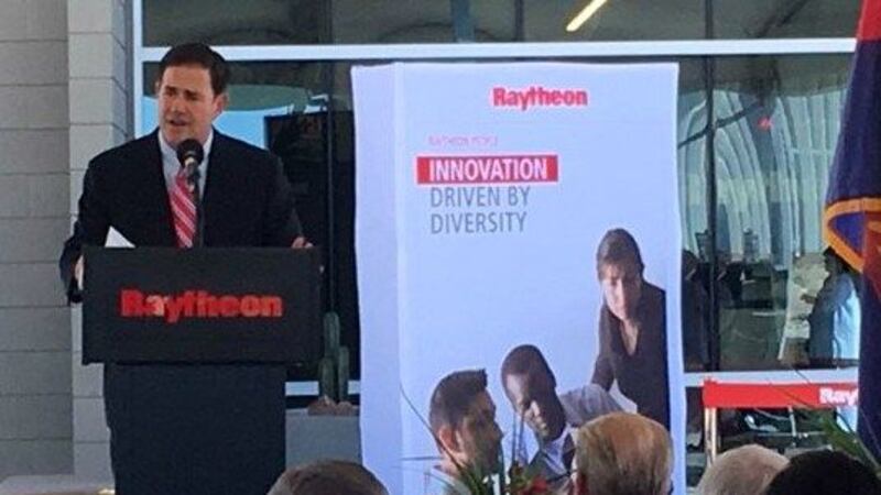 Gov. Doug Ducey, in Tucson to address the annual Hispanic Chamber of Commerce luncheon, hailed...