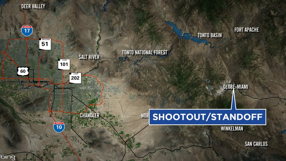 The incident happened in the Globe area on Friday.
