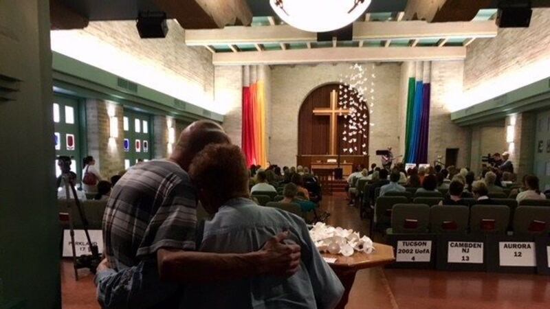 The community gathered to talk about gun violence Tuesday. Source: Tucson News Now.