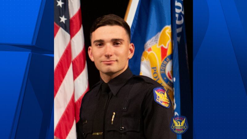 Phoenix Police Officer Tyler Moldovan was shot 8 times, according to court documents.