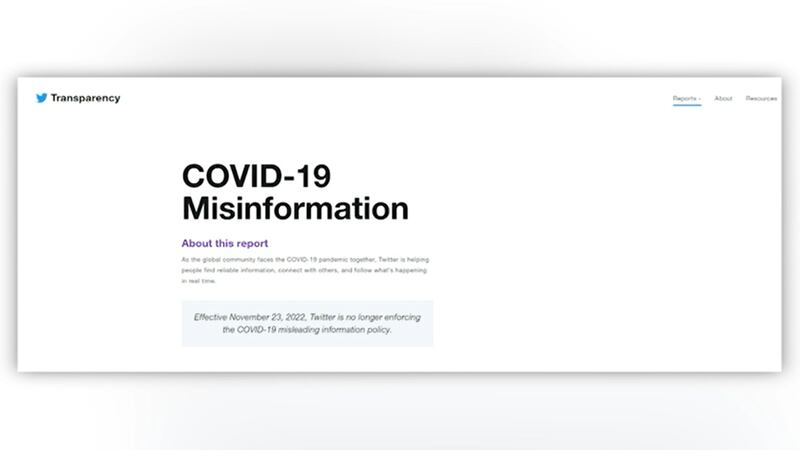 The announcement was made in a note on Twitter's website.