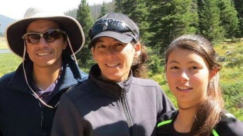 Hernando Enriquez (left) has been accused of killing his wife Sandra Enriquez (center) and...